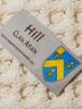 Hill Clan Aran Throw - Label