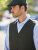 Donegal Tweed Waistcoat - Green Fleck