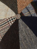 Donegal Tweed 8 Piece Panel Cap - Patchwork - Detail