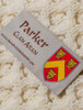 Parker Clan Aran Throw - Label