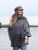 Rachel Button Up Cape - Multi-Indigo