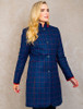 Pamela Tweed Coat - Primary Navy