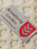 Armstrong Clan Aran Throw - Label