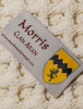 Morris Clan Aran Poncho - Label