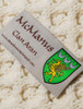 Mc Manus Clan Aran Poncho - Label