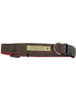 Tweed Dog Collar Plastic Buckle - Brown & Red Plaid