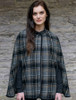 Mucros Dingle Cape - Grey & Black Plaid