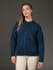 Merino Wool Aran Lumber Jacket - Atlantic