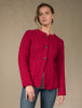 Women's Merino Wool A-Line Fit Cardigan - Chillipepper