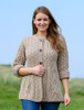 Women's Merino Wool A-Line Fit Cardigan - Wicker