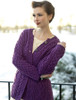 Women's Merino Wool A-Line Fit Cardigan - Purple