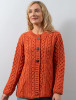 Women's Merino Wool A-Line Fit Cardigan - Autumn Leaf 