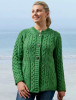 Women's Merino Wool A-Line Fit Cardigan - Kiwi 