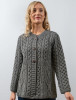Women's Merino Wool A-Line Fit Cardigan - Grey 