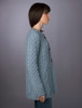 Women's Merino Wool A-Line Fit Cardigan - Misty Blue