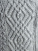 Cable Knit Jacket with Celtic Knot Side Zip