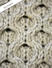 Pattern Detail of Men's Merino Aran Sweater