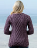 Lambay Aran Sweater for Women - Warm Lavender