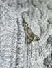 Cable Knit Coatigan with Celtic Knot Side Zip 