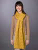 Super Soft Cabled Shawl - Yellow