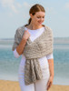 Super Soft Cabled Shawl - Toasted Oat