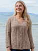 Women's Keyhole Crew Neck Sweater - Wicker