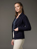 Revere Button Collar Aran Cardigan - Navy