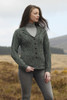 Revere Button Collar Aran Cardigan - Tundra