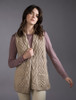 Cable Aran Waistcoat - Wicker