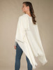 Lambswool Celtic Ruana Wrap - Cream