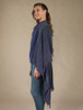 Lambswool Celtic Ruana Wrap - Mountain Blue