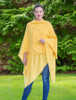 Lambswool Celtic Ruana Wrap - Lemon