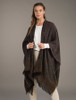 Lambswool Celtic Ruana Wrap - Turf