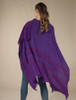 Lambswool Celtic Ruana Wrap - Purple Violet