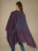 Lambswool Celtic Ruana Wrap - Blueberry