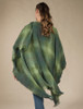 Lambswool Celtic Ruana Wrap - Green Checks