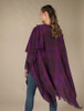 Lambswool Celtic Ruana Wrap - Wild Berry