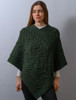 Super Soft Cable Stitch Poncho - Seaweed