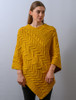 Super Soft Cable Stitch Poncho - Yellow