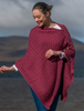 Super Soft Trellis Poncho - Jam