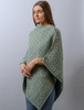 Super Soft Trellis Poncho -  Seafoam