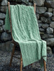 Super Soft Aran Throw - Sea Foam