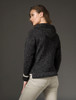 Wool Hoodie with Pouch Pocket - Black