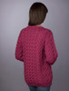 Women's Super Soft Aran Crew Neck Sweater - Jam