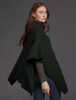 Super Soft Cowl Neck Poncho - Seaweed