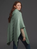 Super Soft Cowl Neck Poncho - Seafoam