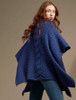 Super Soft Cowl Neck Poncho - Ink