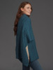 Super Soft Cowl Neck Poncho - Irish Sea