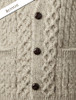 Pattern Detail of Women's V-Neck Waistcoat