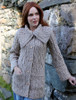 Merino Ladies Long 3 Pattern Cardigan - Wicker